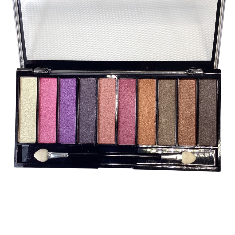 Mariposa 10 Color Eyeshadow Palette Shimmer Metallic Pinks Purples Neutrals